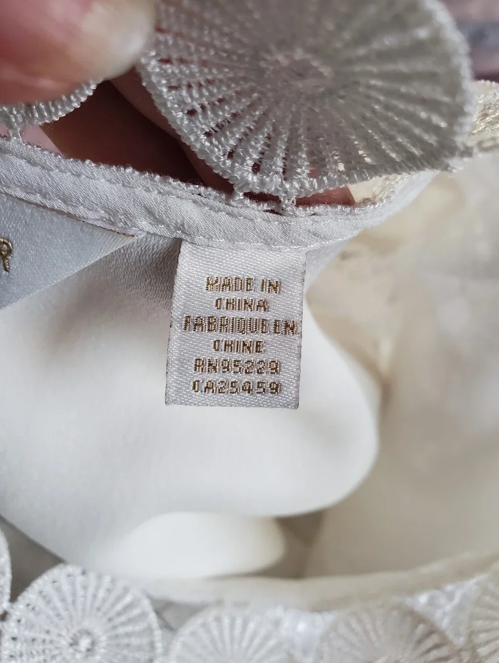 Ted Baker Ivory Lace Panel Flutter Sleeve Blouse Crochet Fairy Elegant Formal 4